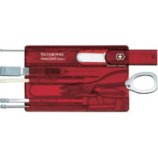 Victorinox Classic Swisscard Κάρτα Πολυεργαλείο Κόκκινη σε Θήκη