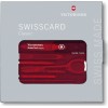 Victorinox Classic Swisscard Κάρτα Πολυεργαλείο Κόκκινη σε Θήκη
