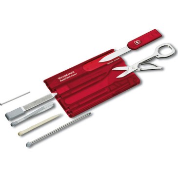 Victorinox Classic Swisscard Κάρτα Πολυεργαλείο Κόκκινη σε Θήκη