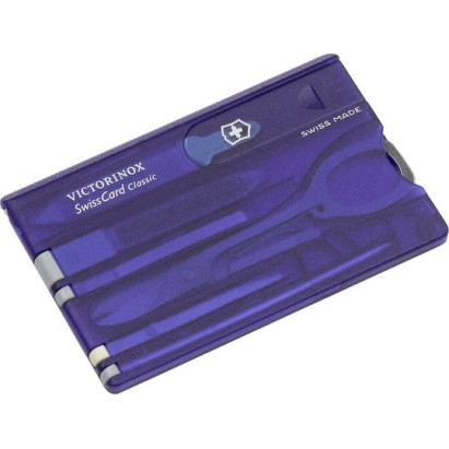 Victorinox Classic Swisscard Κάρτα Πολυεργαλείο Μπλε σε Θήκη