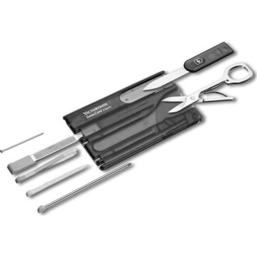 Victorinox SwissCard Classic Κάρτα Πολυεργαλείο Μαύρη σε Θήκη