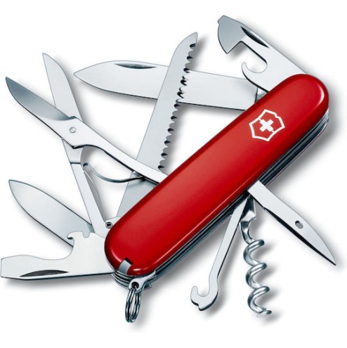 Victorinox Huntsman Ελβετικός Σουγιάς Μπρελόκ Κόκκινος