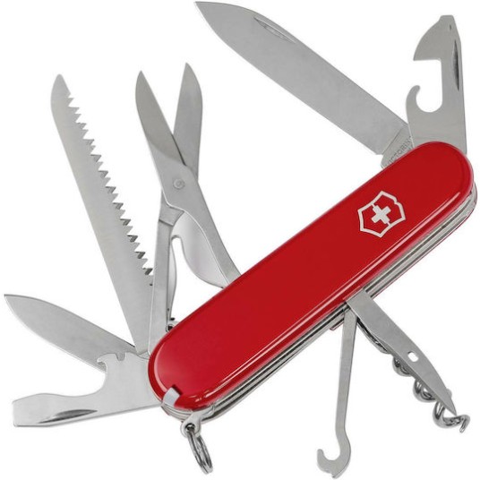 Victorinox Huntsman Ελβετικός Σουγιάς Μπρελόκ Κόκκινος