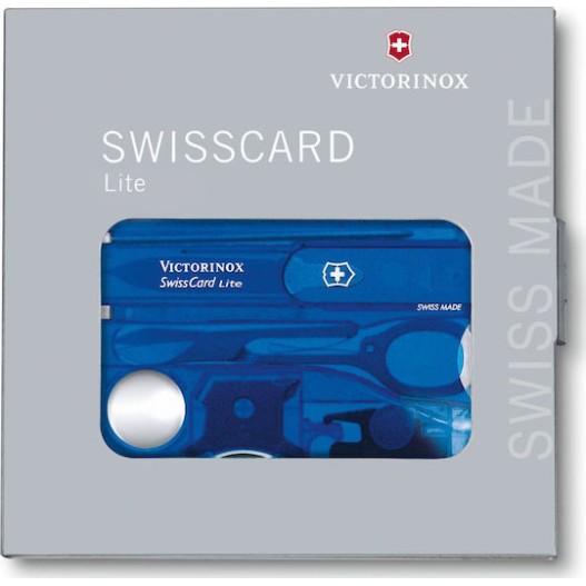 Victorinox Swisscard Lite Κάρτα Πολυεργαλείο Μπλε σε Θήκη