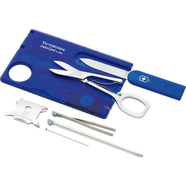 Victorinox Swisscard Lite Κάρτα Πολυεργαλείο Μπλε σε Θήκη