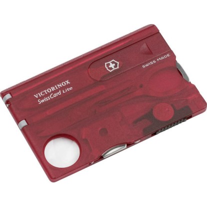 Victorinox Swisscard Lite Κάρτα Πολυεργαλείο Κόκκινη σε Θήκη