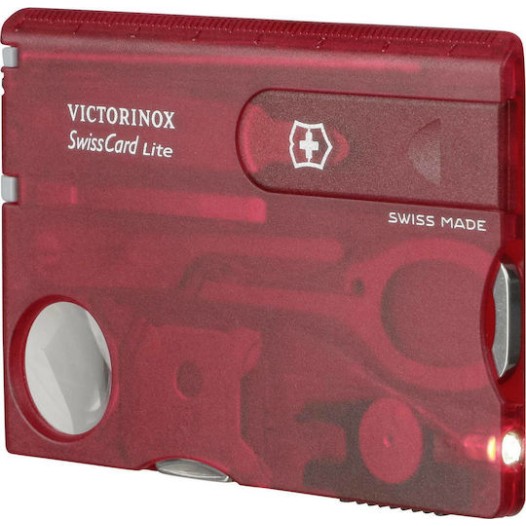 Victorinox Swisscard Lite Κάρτα Πολυεργαλείο Κόκκινη σε Θήκη
