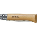 Opinel Νο.08 Σουγιάς Καφέ σε Δερμάτινη Θήκη