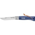 Opinel Νο.08 Σουγιάς Bushwhacker Blue σε Δερμάτινη Θήκη