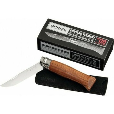 Opinel Νο.08 Σουγιάς Καφέ σε Θήκη