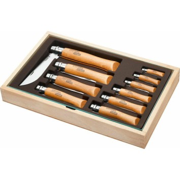 Opinel No.10 Σουγιάς Μπεζ σε Θήκη Σετ 10τμχ