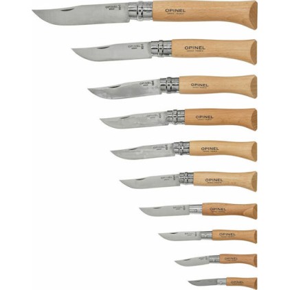 Opinel No.10 Σουγιάς Μπεζ σε Θήκη Σετ 10τμχ