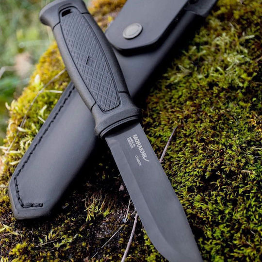 Morakniv Garberg BlackBlade (C) Leather Sheath Μαχαίρι Μαύρο σε Δερμάτινη Θήκη