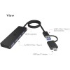 Icy Box USB 3.2 Hub με σύνδεση USB-A / USB-C