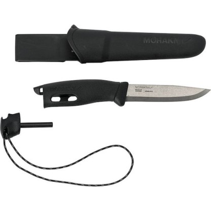 Morakniv Companion Spark (S) Μαχαίρι Μαύρο σε Θήκη