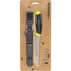 Morakniv Fishing Comfort 155 Μαχαίρι Μαύρο σε Θήκη