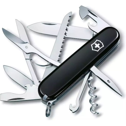 Victorinox Huntsman Ελβετικός Σουγιάς Μαύρος