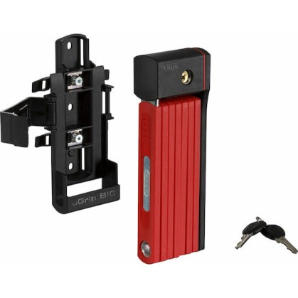 Abus Bordo Big uGrip Κλειδαριά Ποδηλάτου Αναδιπλούμενη με Κλειδί Κόκκινη