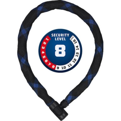 Abus Ivera Chain Κλειδαριά Ποδηλάτου Κουλούρα με Κλειδί Μαύρη