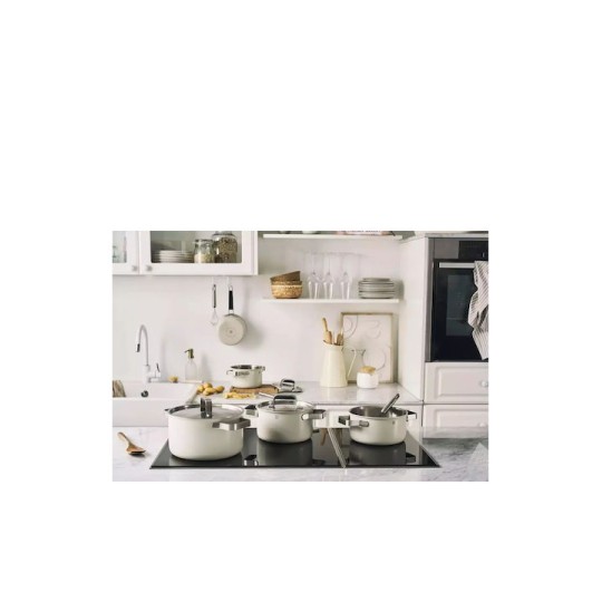 Zwilling J.A. Henckels Pure Σετ Μαγειρικά Σκεύη από Ανοξείδωτο Ατσάλι Beige 9τμχ