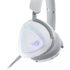 Asus ROG Delta II Ασύρματο Over Ear Gaming Headset με σύνδεση Bluetooth / USB Λευκό