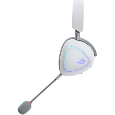 Asus ROG Delta II Ασύρματο Over Ear Gaming Headset με σύνδεση Bluetooth / USB Λευκό