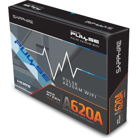 Sapphire Pulse A620AM Wi-Fi Motherboard Micro ATX με AMD AM5 Socket 52118-03-40G