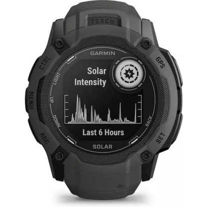 Garmin Instinct 2X Solar 50mm Αδιάβροχο Smartwatch με Παλμογράφο (Graphite)