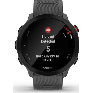 Garmin Forerunner 55 42mm Αδιάβροχο Smartwatch με Παλμογράφο (Monterra Grey)