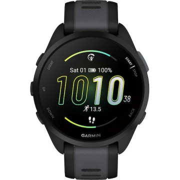 Garmin Forerunner 165 43mm Αδιάβροχο Smartwatch με Παλμογράφο (Black/Slate Gray)