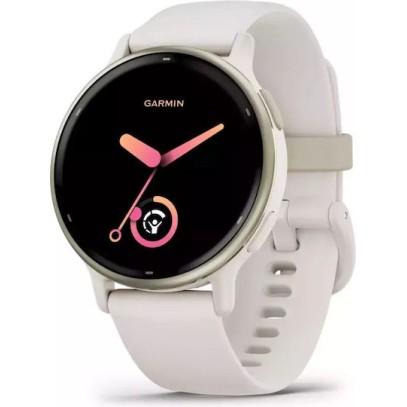 Garmin Vivoactive 5 Aluminium 42mm Αδιάβροχο Smartwatch με Παλμογράφο (Ivory)