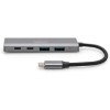 Digitus USB 3.1 Hub 4 Θυρών με σύνδεση USB-C Γκρι