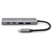 Digitus USB 3.1 Hub 4 Θυρών με σύνδεση USB-C Γκρι