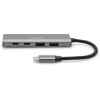 Digitus USB 3.1 Hub 4 Θυρών με σύνδεση USB-C Γκρι