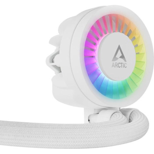 Arctic Liquid Freezer III Pro 280 A-RGB Υδρόψυξη Επεξεργαστή Διπλού Ανεμιστήρα 140mm για Socket AM4/AM5/1700 Λευκή