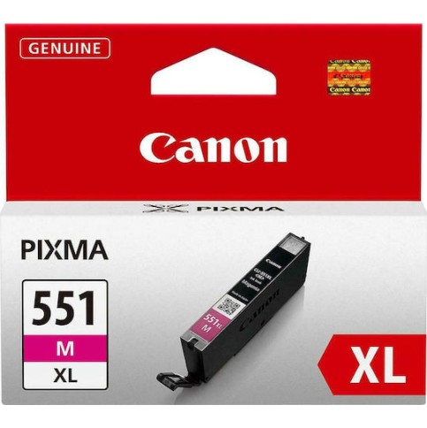 Canon CLI-551XL Γνήσιο Μελάνι Εκτυπωτή InkJet Ματζέντα (6445B001)