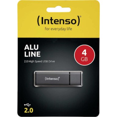 Intenso Alu Line 4GB USB 2.0 Stick Γκρι