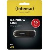 Intenso Rainbow Line 16GB USB 2.0 Stick Μαύρο