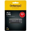 Intenso Alu Line 64GB USB 2.0 Stick Γκρι