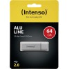 Intenso Alu Line 64GB USB 2.0 Stick Ασημί