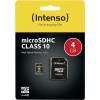 Intenso microSDHC 4GB Class 10 High Speed με αντάπτορα