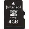 Intenso microSDHC 4GB Class 10 High Speed με αντάπτορα