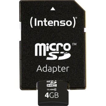 Intenso microSDHC 4GB Class 10 High Speed με αντάπτορα