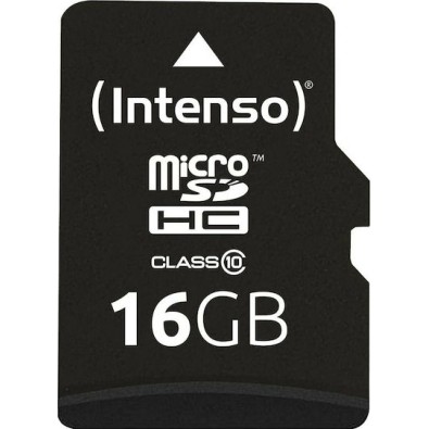 Intenso microSDHC 16GB Class 10 High Speed με αντάπτορα