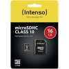 Intenso microSDHC 16GB Class 10 High Speed με αντάπτορα