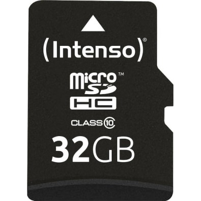 Intenso microSDHC 32GB Class 10 High Speed με αντάπτορα
