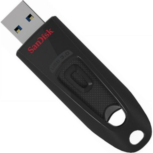 Sandisk Ultra 16GB USB 3.0 Stick Μαύρο