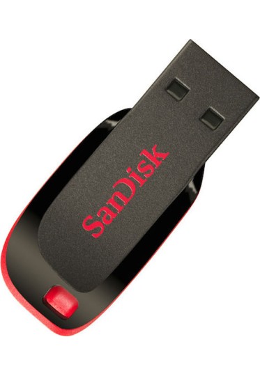 Sandisk Cruzer Blade 32GB USB 2.0 Stick Μαύρο