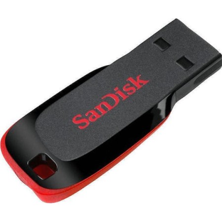 Sandisk Cruzer Blade 64GB USB 2.0 Stick Μαύρο