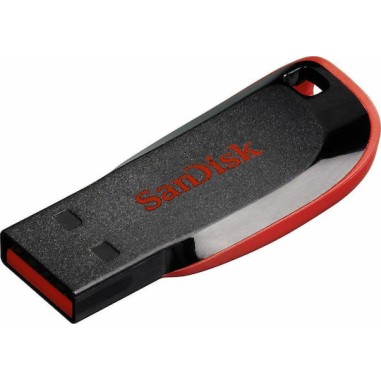 Sandisk Cruzer Blade 64GB USB 2.0 Stick Μαύρο